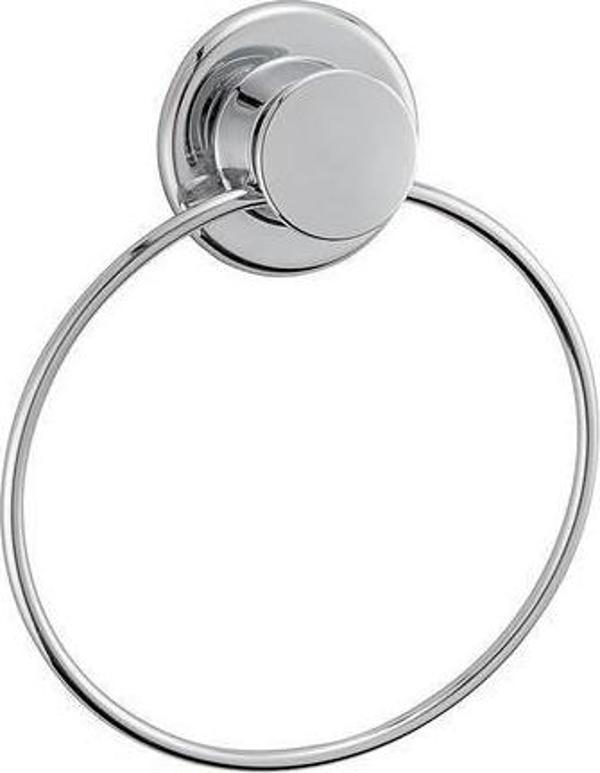 Arkası Yapışkanlı Yuvarlak Metal Havluluk Askısı Aparatı - Image 1