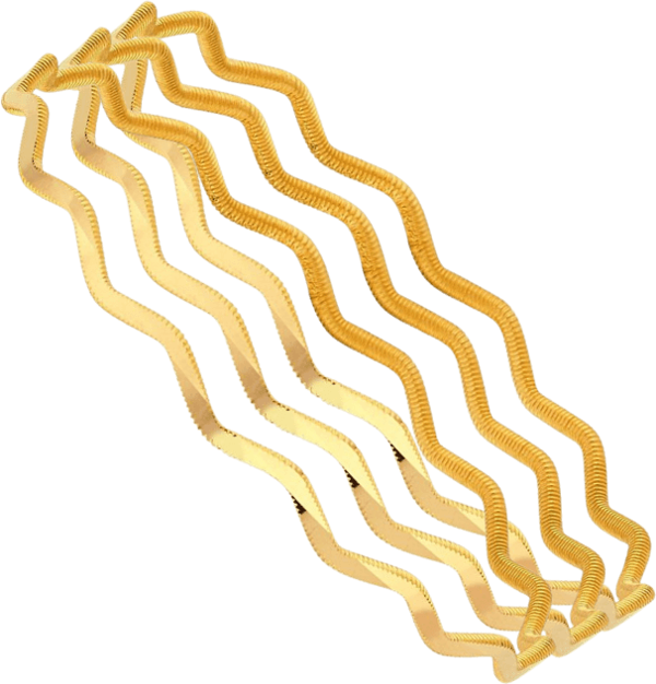 30 gr 22 Ayar Zigzag Ajda Bilezik ( 10gr x 3 Adet ) - Image 1