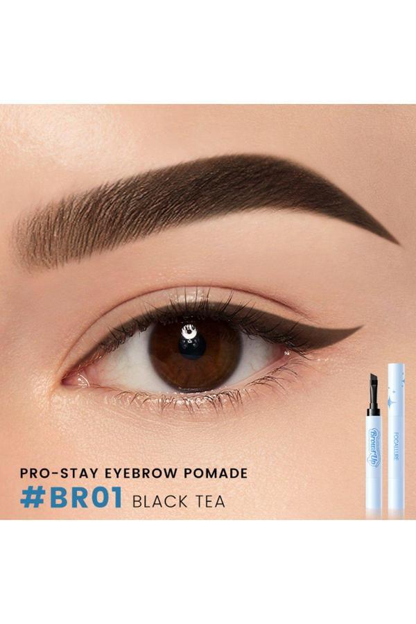 Focallure 2'Si 1 Arada Kaş Jeli & Eyeliner - Koyu Kahve | Su Geçirmez, Kalıcı - Image 1