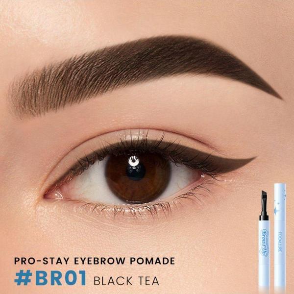 Focallure 2'Si 1 Arada Kaş Jeli & Eyeliner - Koyu Kahve | Su Geçirmez, Kalıcı - Image 1