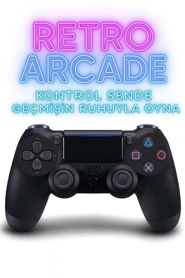 Yeni Nesil PS4 Kolu Kablosuz, Şarj Edilebilir, Ergonomik + Titremeli + Dayanıklı Oyun Dostu Siyah - Image 1