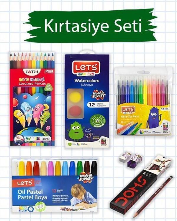 Lets 5 Adet Öğrenci Boyama Seti - Image 1