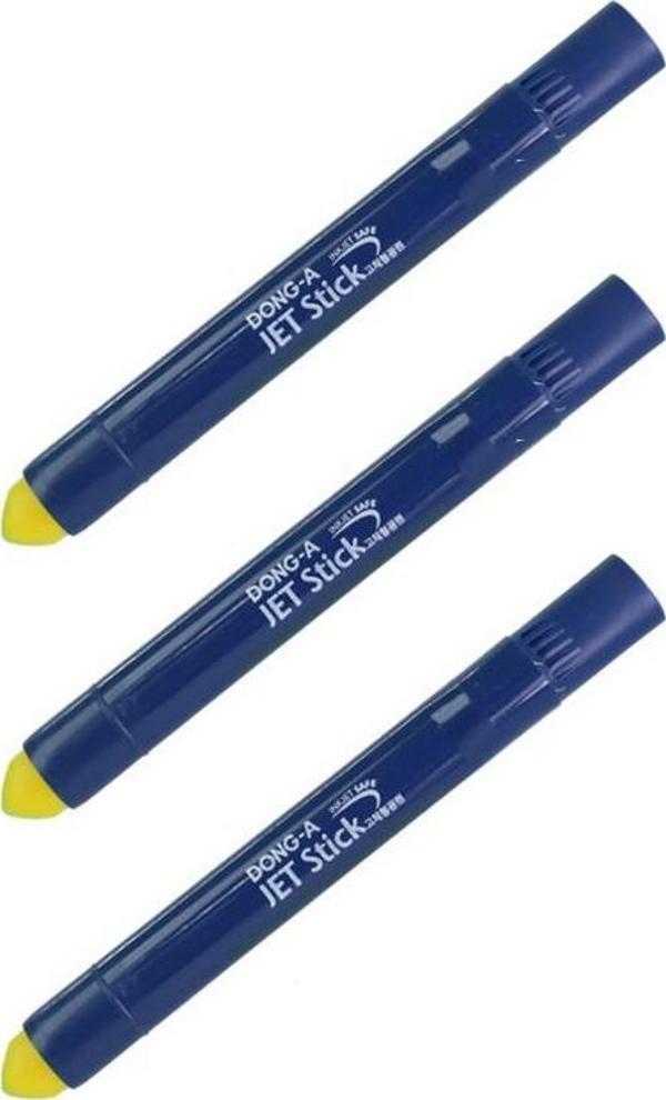 Dong A Jet Stick Jel Fosforlu Kalem Sarı 3lü Set 230770 - Image 1