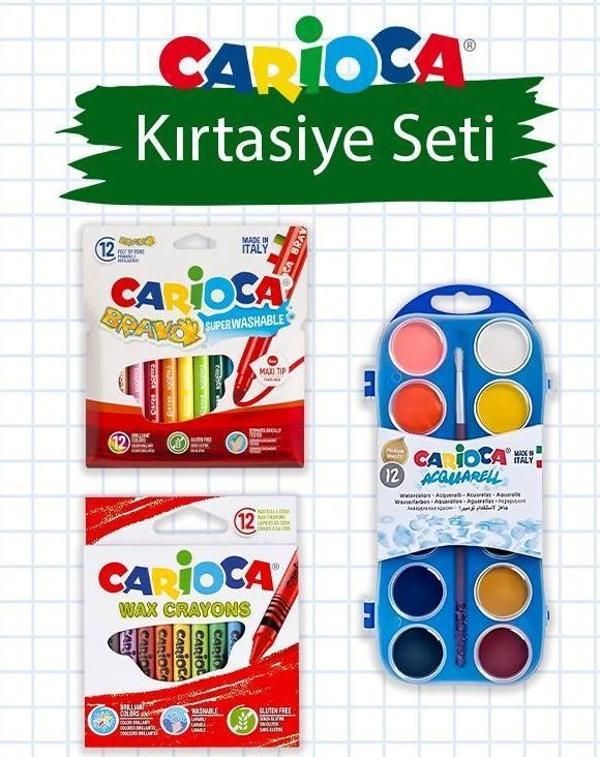 Carioca 3 Adet Öğrenci Boyama Seti - Image 1