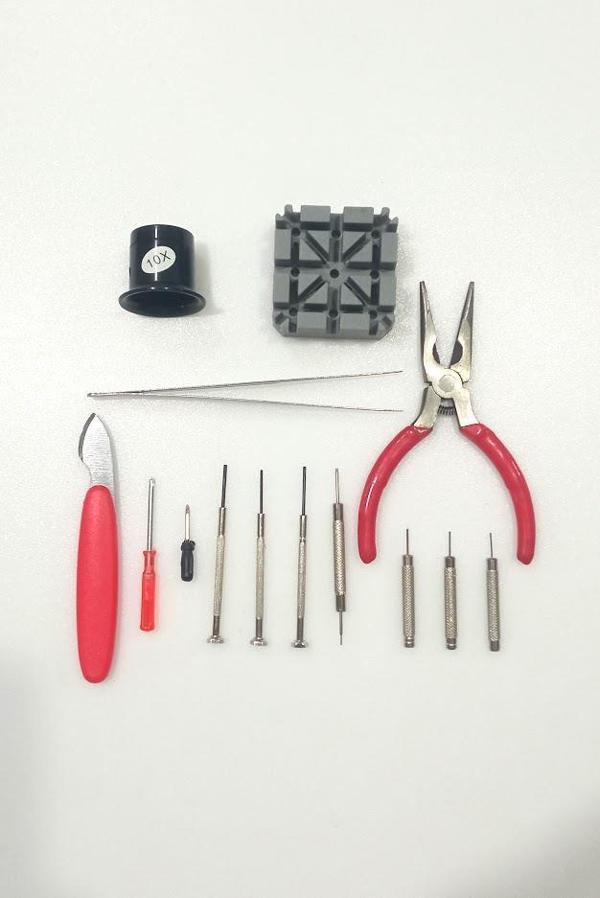 Zhltools 14 Parça Saklama Çantalı Saat Tamir onarım ve saat pim sökme seti - Image 1