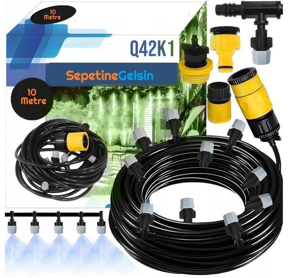 Sepetinegelsin 10 Metre Bağ Bahçe Damla Sulama Borusu Spreyleme Hortum Seti - Image 1