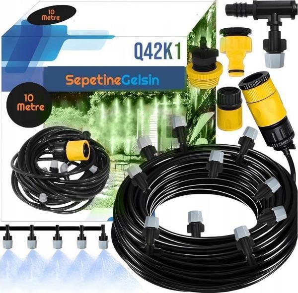 Sepetinegelsin 10 Metre Bağ Bahçe Damla Sulama Borusu Spreyleme Hortum Seti - Image 1