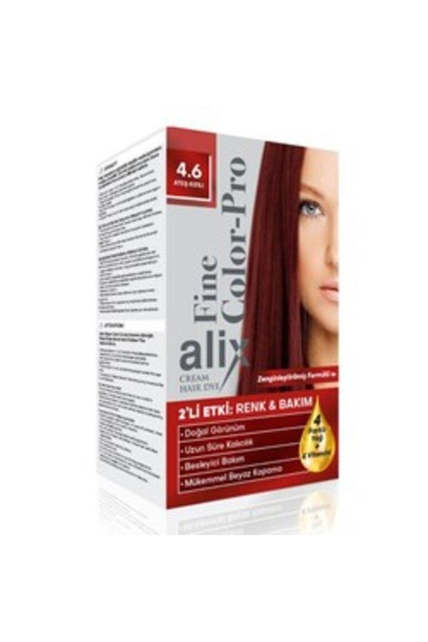 Alix ( 2 Adet ) Alix Kit Saç Boyası 4.6 Ateş Kızılı - Image 1