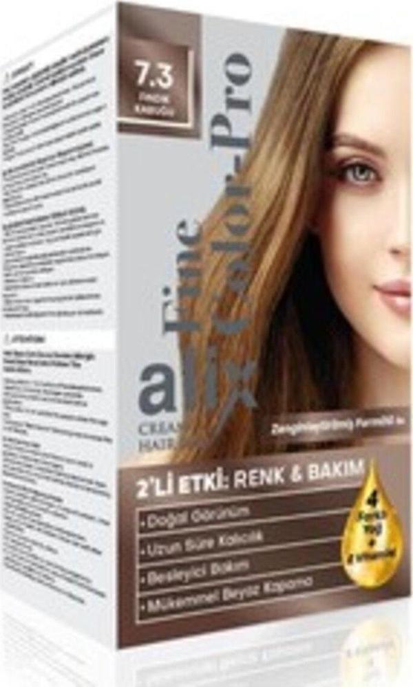 Alix ( 2 Adet ) Kit Saç Boyası 7.3 Fındık Kabuğu - Image 1