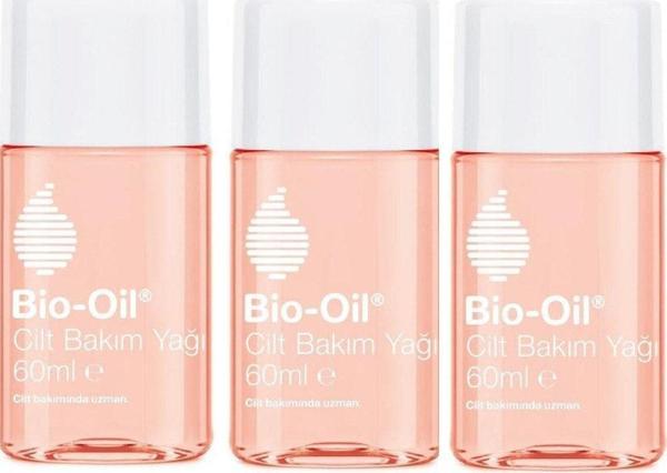 Bio-Oil Çatlak Karşıtı & Nemlendirici Cilt Bakım Yağı 60 Ml (3'Lü Paket) - Image 1