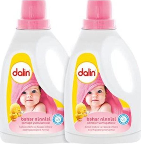 Dalin ( 1 Adet ) Dalin Bahar Ninnisi Çamaşır Yumuşatıcı Seti 2X1500 Ml - Image 1