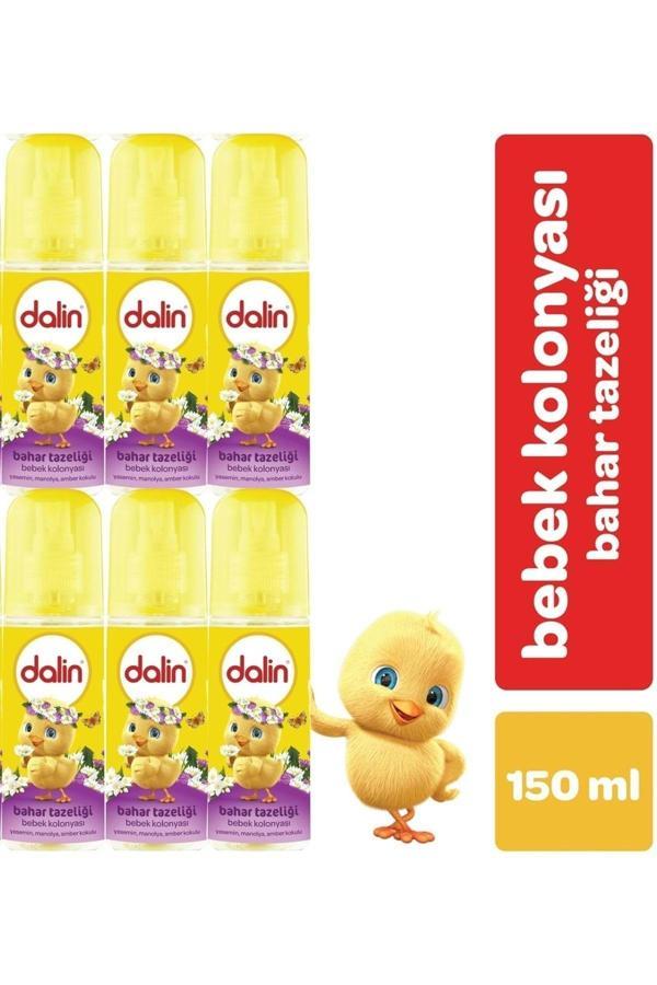 Dalin Bebek Kolonyası 150Ml Bahar Tazeliği (Yasemin-Manolya-Amber Kokulu) (6 Lı Set) - Image 1
