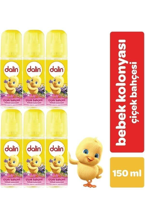 Dalin Bebek Kolonyası 150Ml Çiçek Bahçesi (Menekşe-Yasmin-Yeşil Elma Kokulu) (6 Lı Set) - Image 1