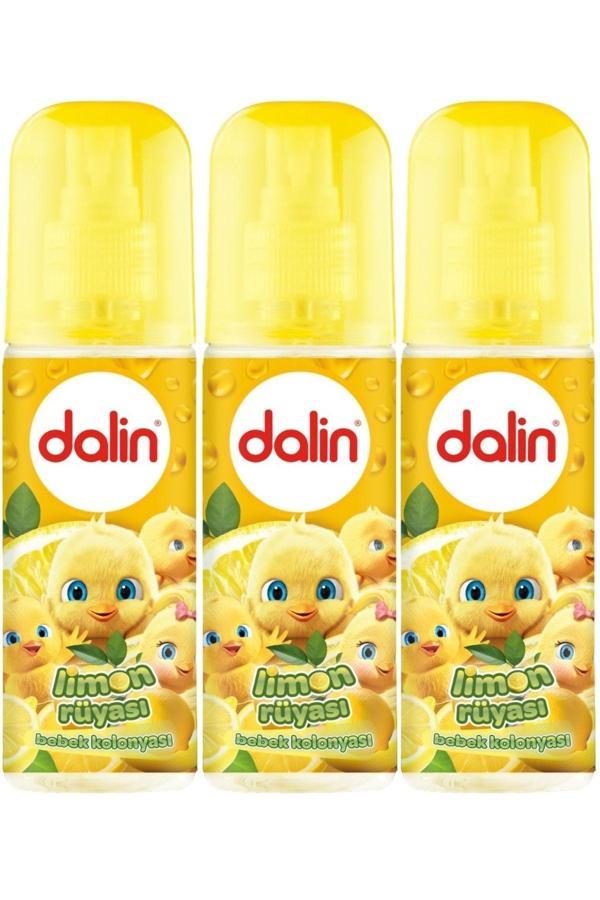 Dalin Bebek Kolonyası 150Ml Limon Çiçeği (Limon-Bergomat-Papatya) (3 Lü Set) - Image 1