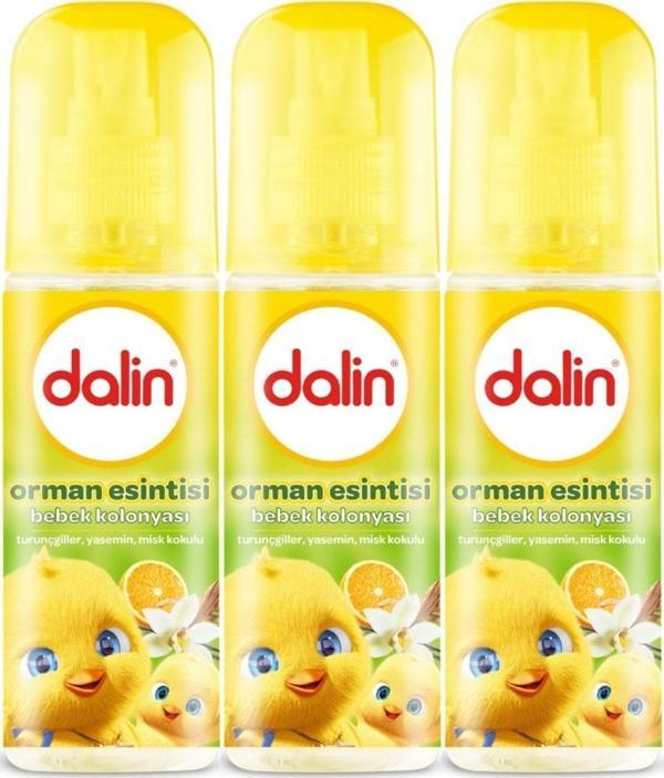 Dalin Bebek Kolonyası 150Ml Orman Esintisi (Turunçgiller-Yasemin-Misk Kokulu)(3 Lü Set) - Image 1