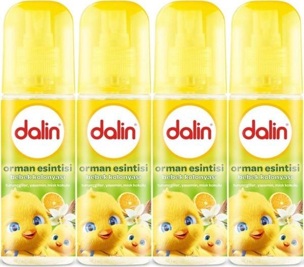 Dalin Bebek Kolonyası 150Ml Orman Esintisi (Vanilya-İris Çiçeği-Portakal Kokulu) (4 Lü Set) - Image 1