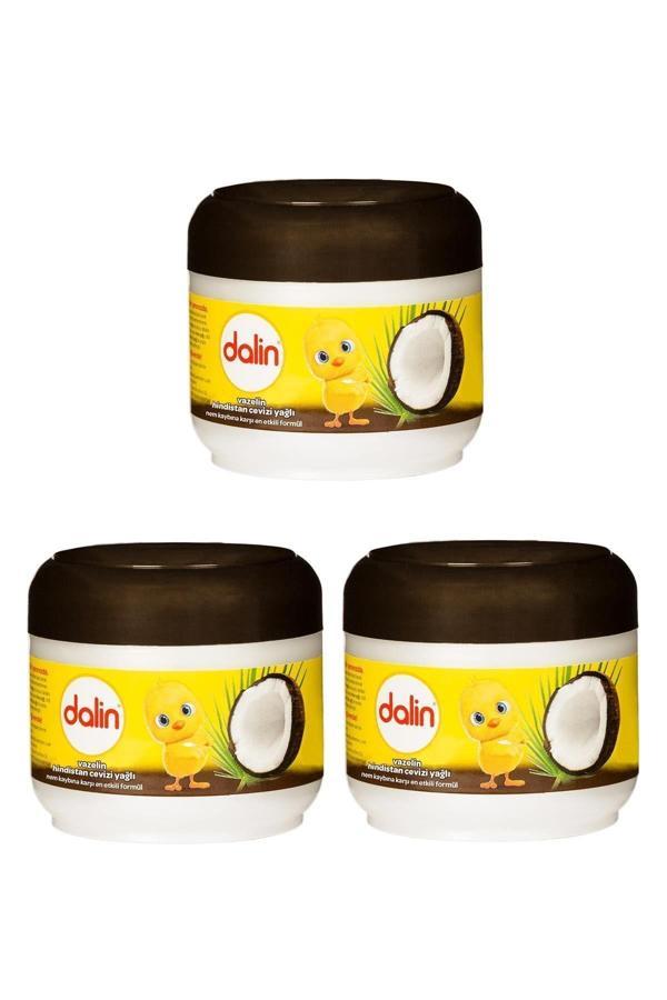 Dalin 3 Adet Hindistan Cevizi Pamuk Ve Shea Yağı Vazelin 100 Ml - Image 1