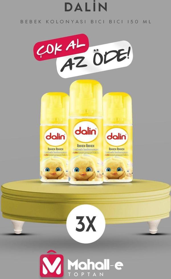 Dalin Bebek Kolonyası Bıcı Bıcı 150 Ml 3'Lü Paket - Image 1