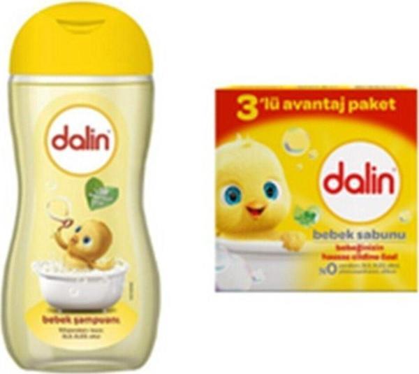 Dalin Bebek Şampuanı Klasik 200 Ml + Bebek Sabunu Hassas Ciltler İçin 3'Lü Paket - Image 1