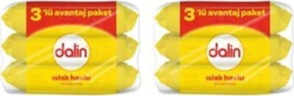 Dalin Islak Havlu 3'Lü 2 Adet - Image 1