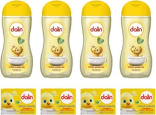 Dalin Bebek Şampuanı Klasik 200 Ml 4 Adet + Bebek Sabunu Klasik 100 Gr 4 Adet - Image 1