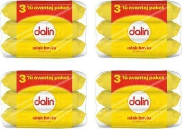 Dalin Islak Havlu Klasik 12'Li Set 3Lü*4Pk 672 Yaprak - Image 1