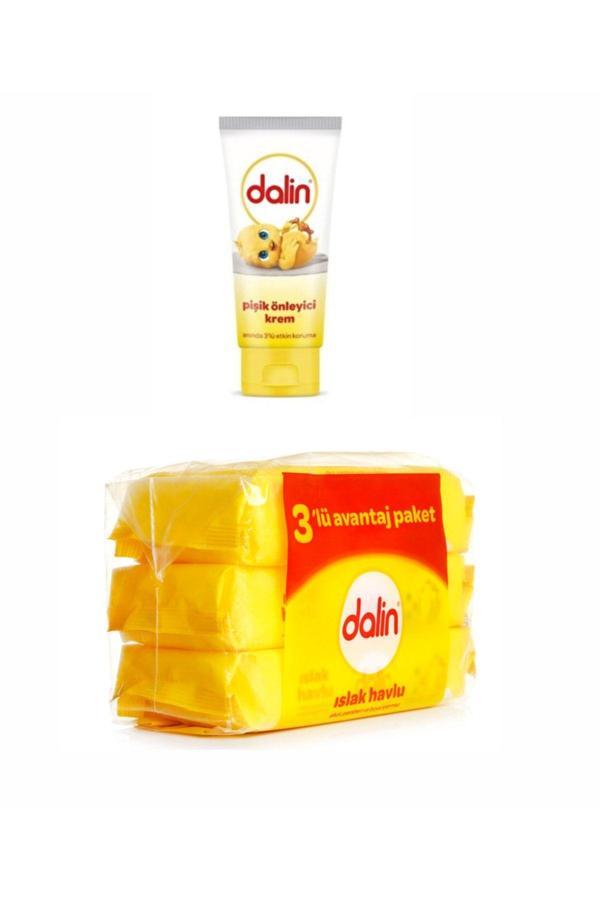 Dalin Islak Mendil 3'Lü Ekonomik Paket & Pişik Kremi 100 Ml - Image 1