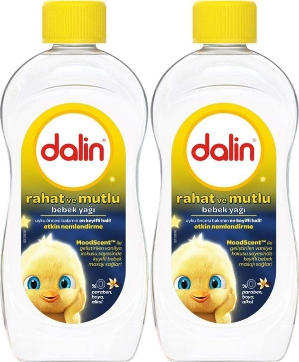 Dalin Bebek Yağı 300Ml Rahat Ve Mutlu Vanilya Kokulu Nemlendirici (2 Li Set) - Image 1
