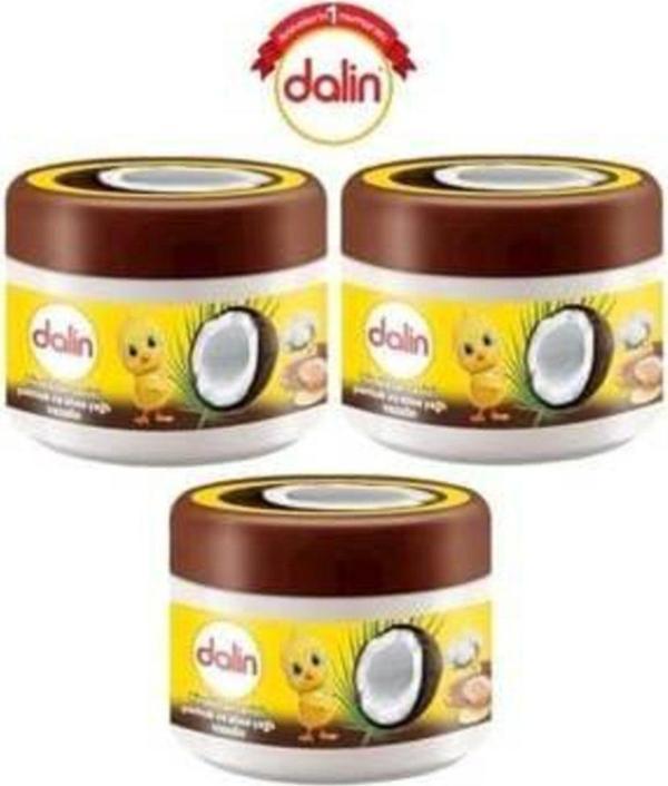 Dalin Vazelin Hindistan Cevizi Pamuk Ve Shea Yağlı 3 Lü Set 100 Ml. - Image 1