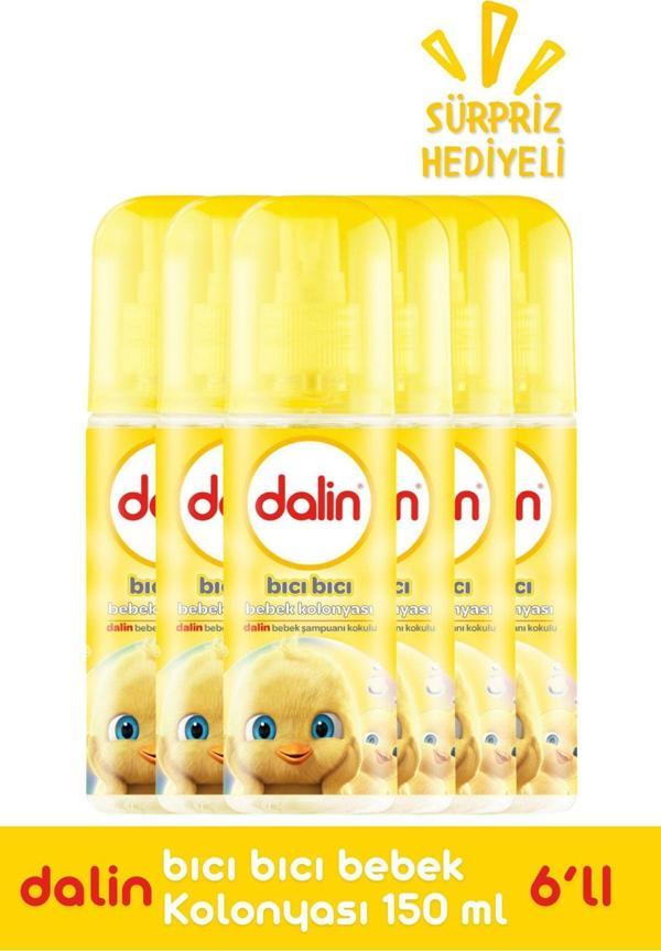 Dalin Bıcı Bıcı Bebek Kolonyası 150 Ml X 6 Adet Hediyeli - Image 1