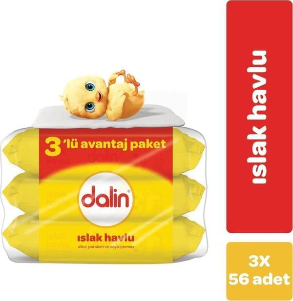 Dalin Klasik Islak Havlu 3 Paket 56 Adet - Image 1