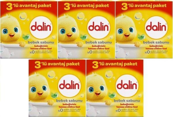Dalin Bebek Sabunu 100Gr (15 Li Set) Hassas Ciltler İçin Kutu (5Pk*3) - Image 1