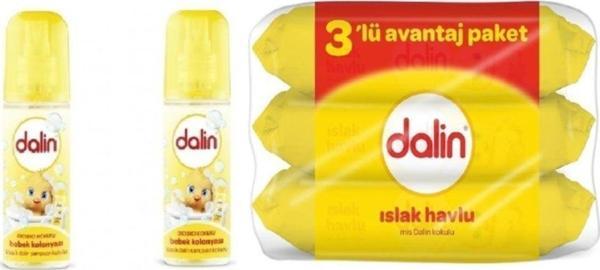 Dalin Bıcı Bıcı Bebek Kolonyası Ve  Islak Mendil Havlu Seti - Image 1