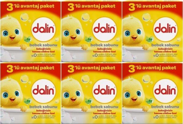 Dalin Bebek Sabunu 100Gr (18 Li Set) Hassas Ciltler İçin Kutu (6Pk*3) - Image 1