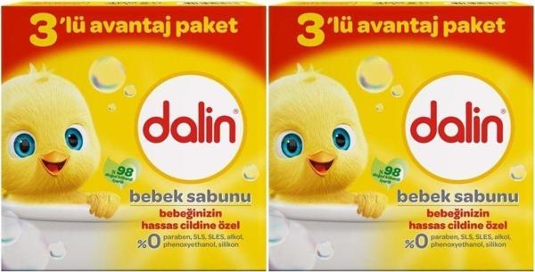 Dalin Bebek Sabunu 100Gr (6 Lı Set) Hassas Ciltler İçin Kutu (2Pk*3) - Image 1