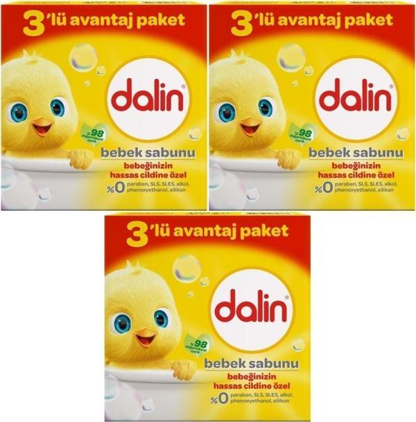 Dalin Bebek Sabunu 100Gr (9 Lu Set) Hassas Ciltler İçin Kutu (3Pk*3) - Image 1