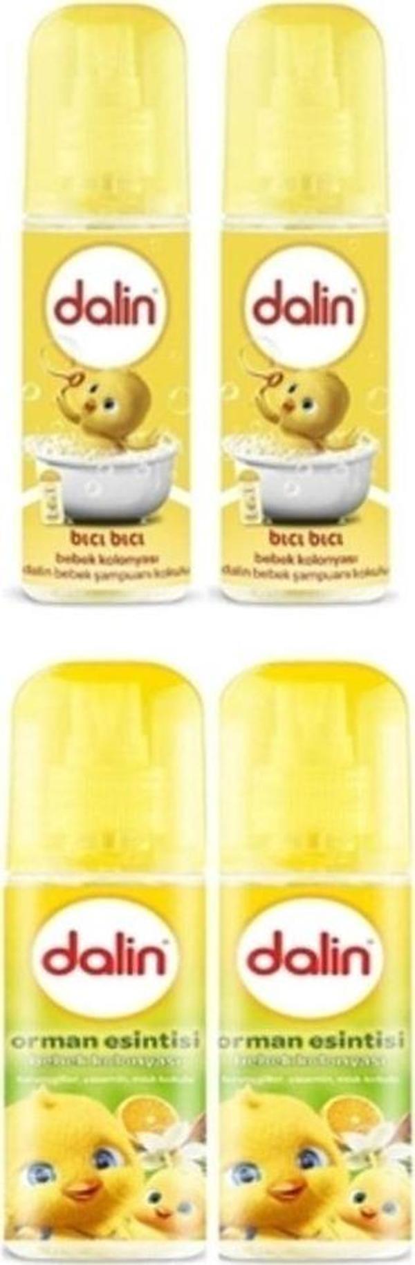 Dalin Bıcı Bıcı Kokusu Bebek Kolonyası 150 Ml 2 Adet + Orman Esintisi Bebek Kolonyası 150 Ml 2 Adet - Image 1