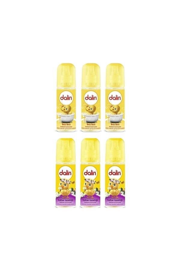 Dalin Bıcı Bıcı Kokusu Bebek Kolonyası 150 Ml 3 Adet + Bahar Tazeliği Bebek Kolonyası 150 Ml 3 Adet - Image 1