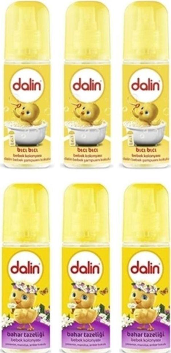 Dalin Bıcı Bıcı Kokusu Bebek Kolonyası 150 Ml 3 Adet + Bahar Tazeliği Bebek Kolonyası 150 Ml 3 Adet - Image 1
