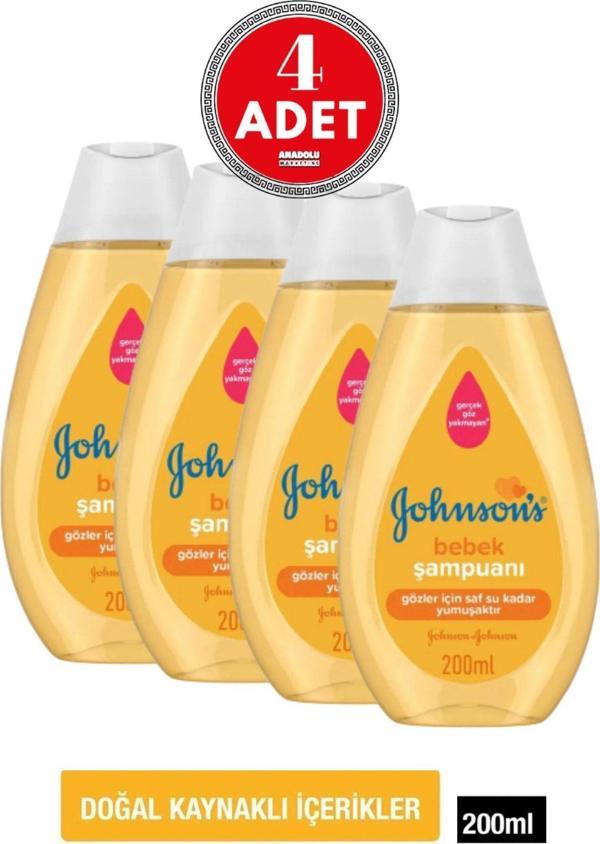 Johnson'S Baby 200 Ml Bebek Şampuanı 4 Adet - Image 1