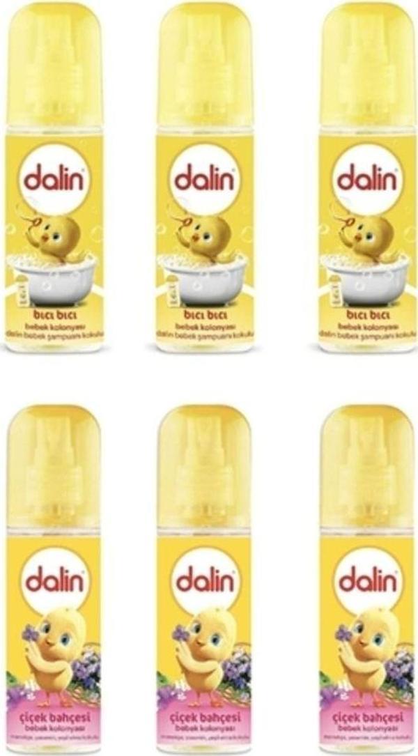 Dalin Bıcı Bıcı Kokusu Bebek Kolonyası 150 Ml 3 Adet + Çiçek Bahçesi Bebek Kolonyası 150 Ml 3 Adet - Image 1