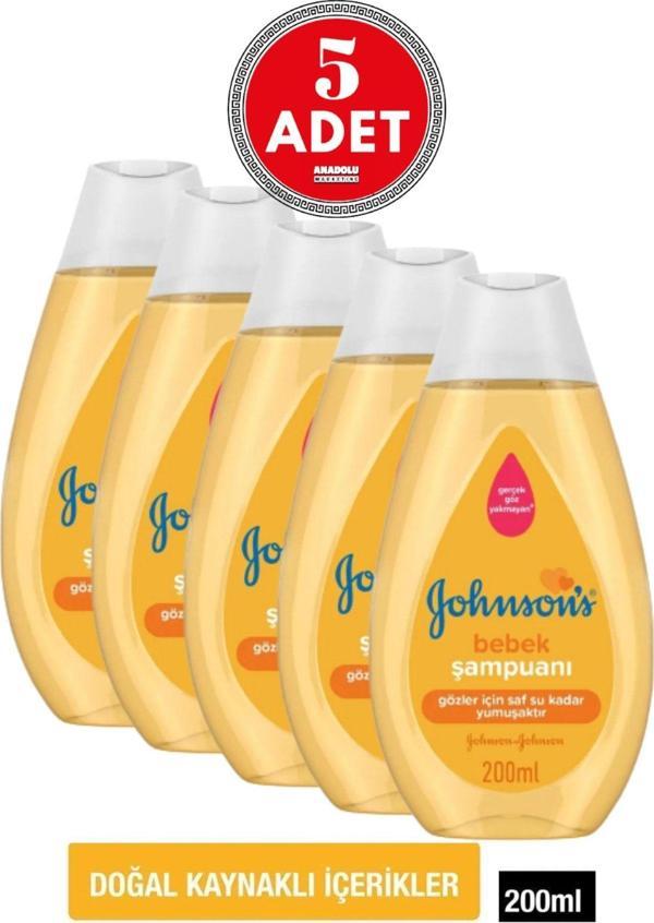 Johnson'S Baby 200 Ml Bebek Şampuanı 5 Adet - Image 1
