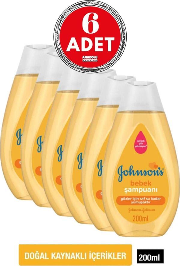 Johnson'S Baby 200 Ml Bebek Şampuanı 6 Adet - Image 1