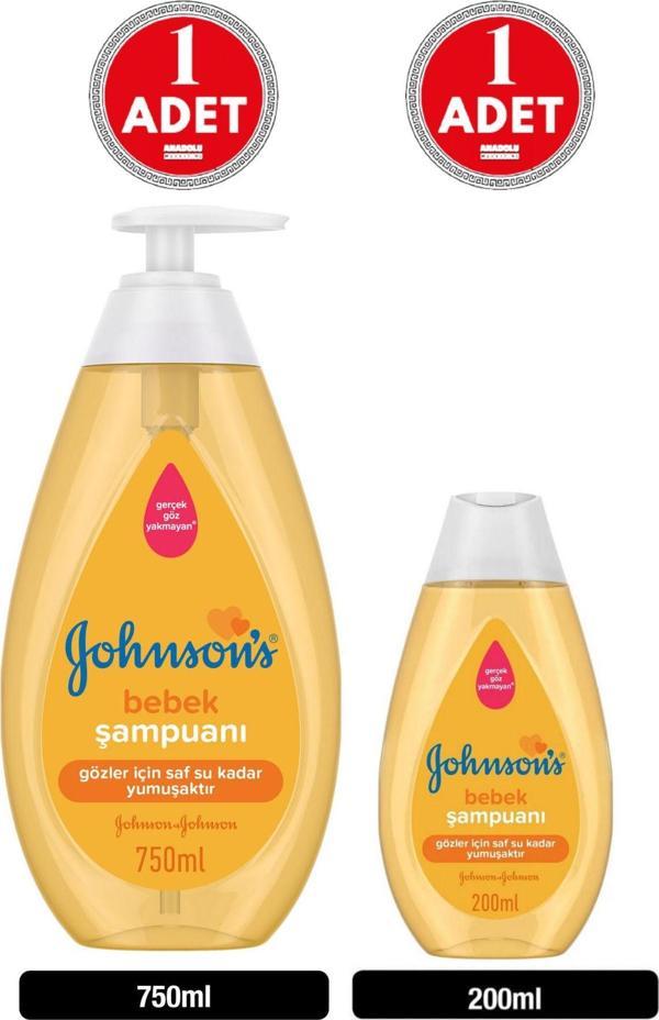 Johnson'S Baby Bebek Şampuanı 750 Ml 1 Adet+ 200 Ml 1 Adet - Image 1