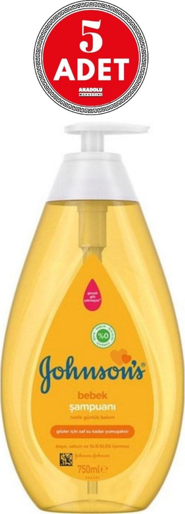 Johnson'S Baby Bebek Şampuanı 750 Ml 5 Adet - Image 1