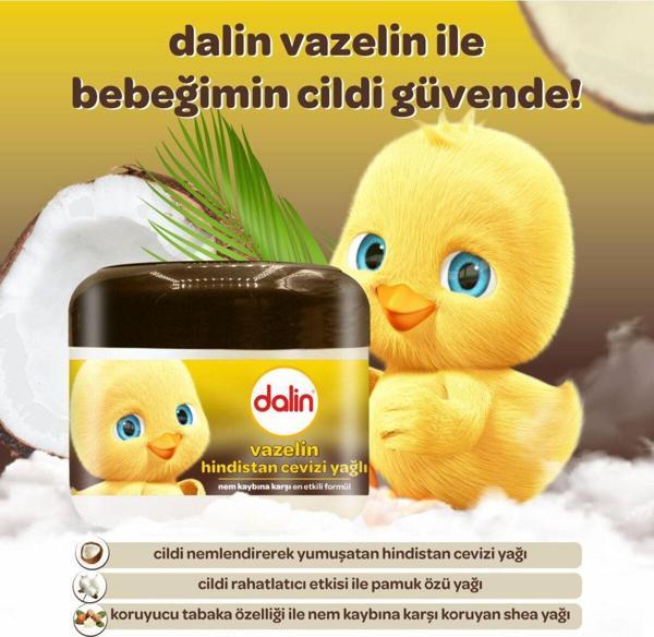 Dalin X 2 Adet Vazelin - Hindistan Cevizi Yağlı 100 Ml - Image 1