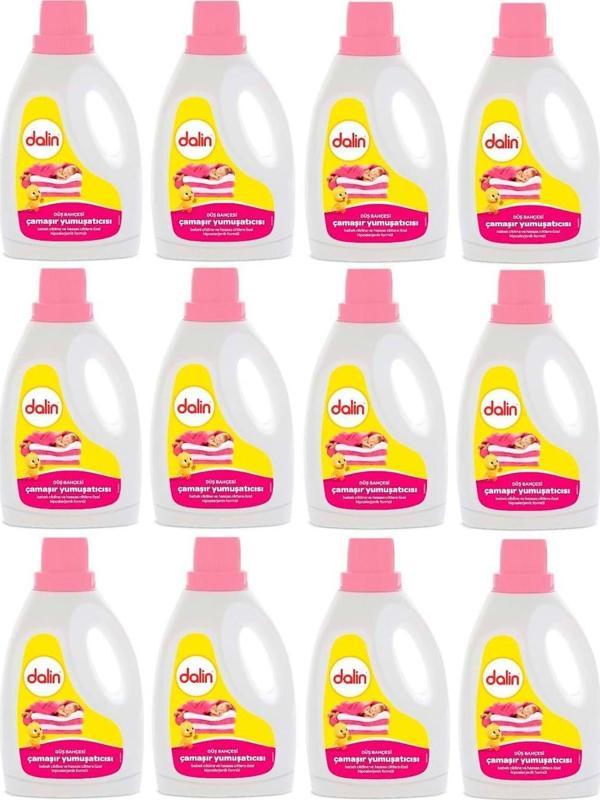 Dalin Çamaşır Yumuşatıcı 1,5 Lt Düş Bahçesi 12'Li Set Bebeklere Özel - Image 1