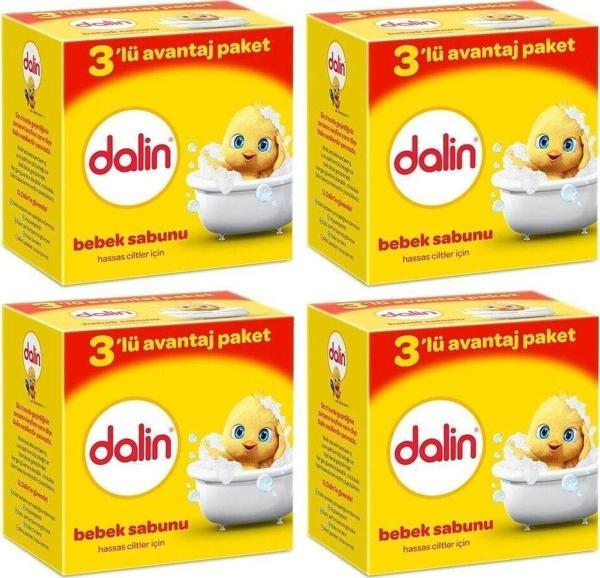 Dalin Bebe Sabun 3'Lü Pkt X 4 Adet - Image 1