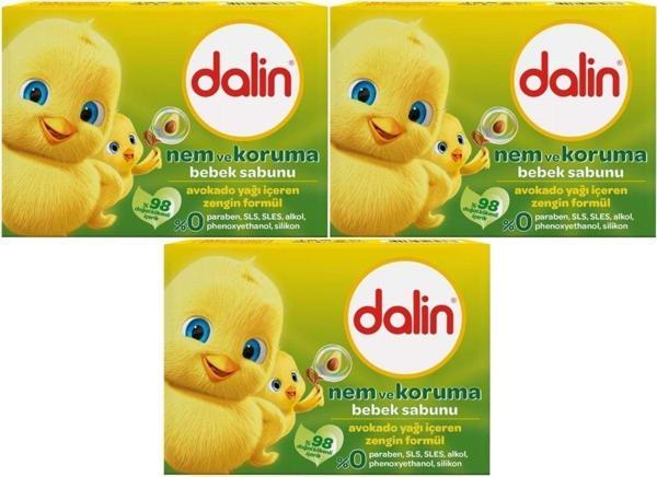 Dalin Bebek Sabunu 100Gr Avakadolu (3 Lü Set) - Image 1