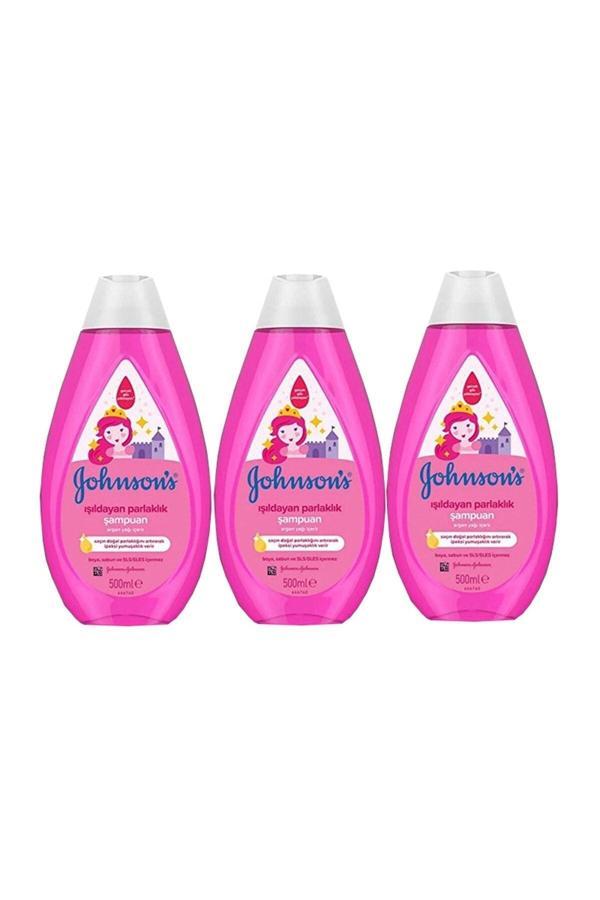 Johnson'S Baby Işıldayan Parlaklık Bebek Şampuanı 500 Ml X 3 Adet - Image 1